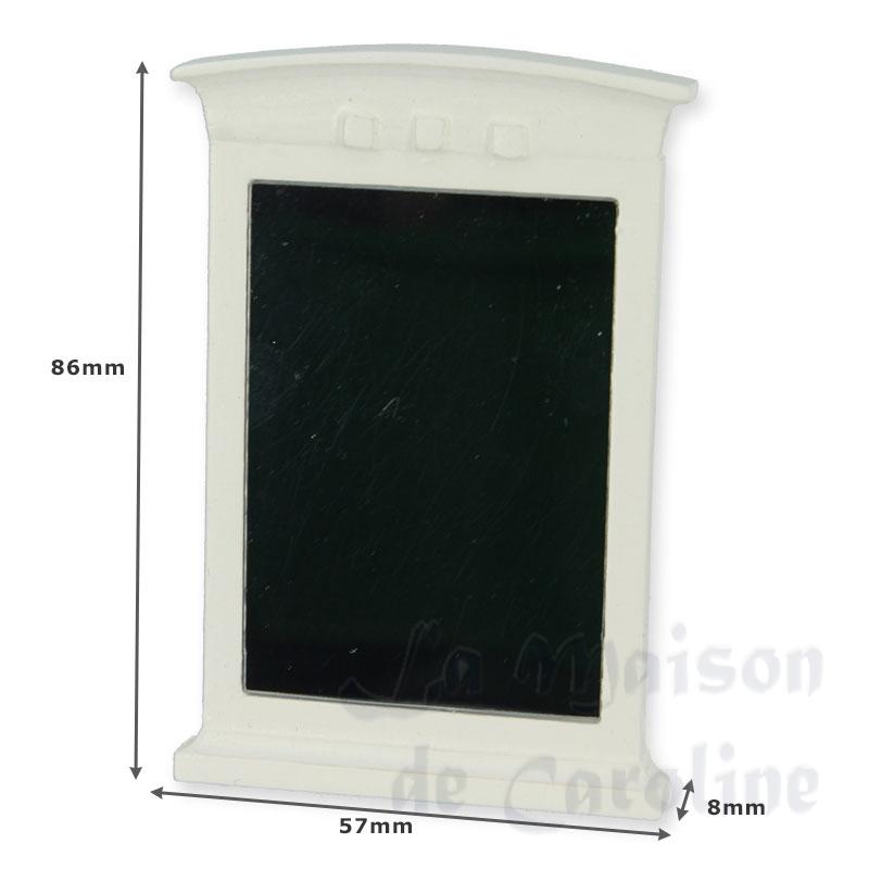 Miroir bois cintre blanc Bilder 1