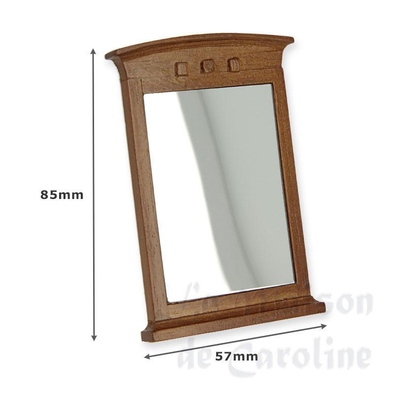 Miroir bois cintre noyer Bilder 1