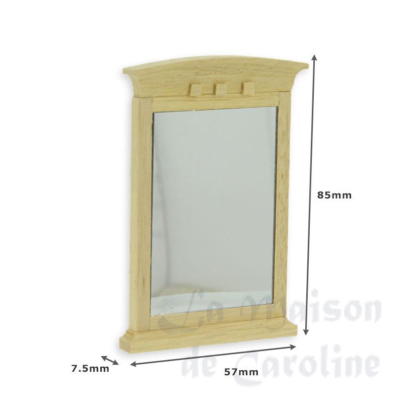 Miroir bois cintre non verni Bilder 1