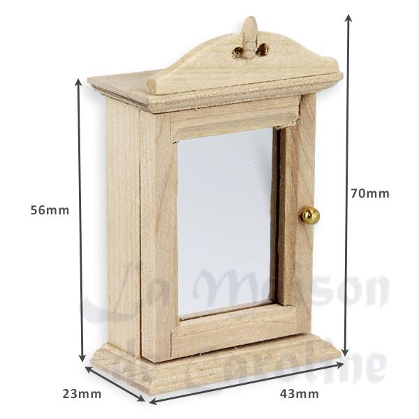 Armoire a pharmacie non vernie meuble miniature 1/12 photo 2 Armoire a pharmacie non vernie meuble miniature 1/12 photo 2