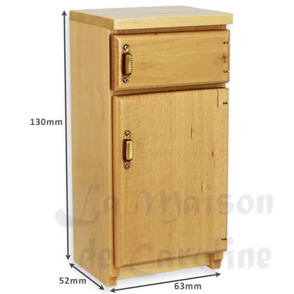 Element cuisine frigo chene clair meuble miniature 1/12 photo 2 Element cuisine frigo chene clair meuble miniature 1/12 photo 2