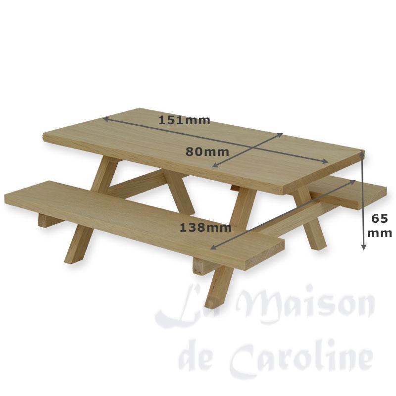 Table de pique-nique non vernie Bilder 1