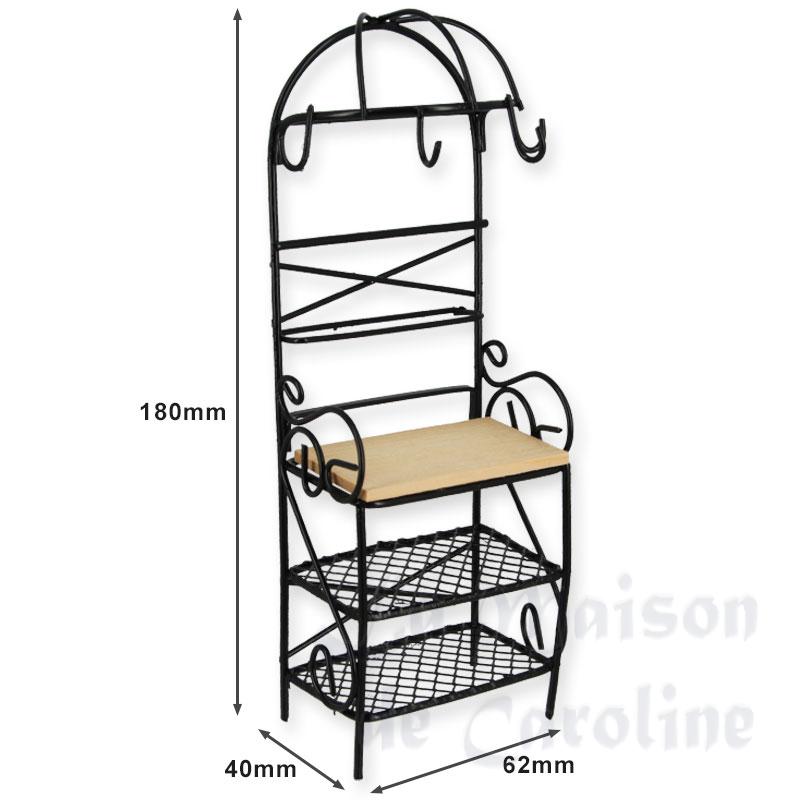 Etagère boucher metal noir Bilder 1