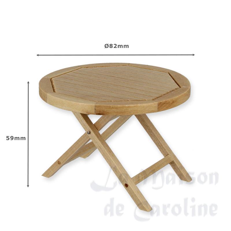 Table de jardin chene clair Bilder 1