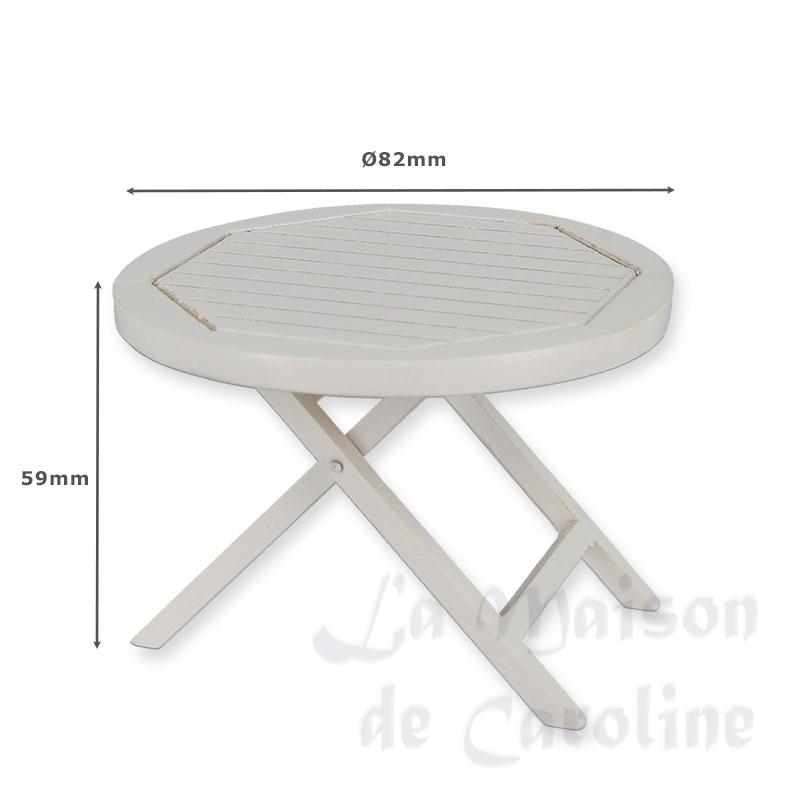 Table de jardin blanche Bilder 1