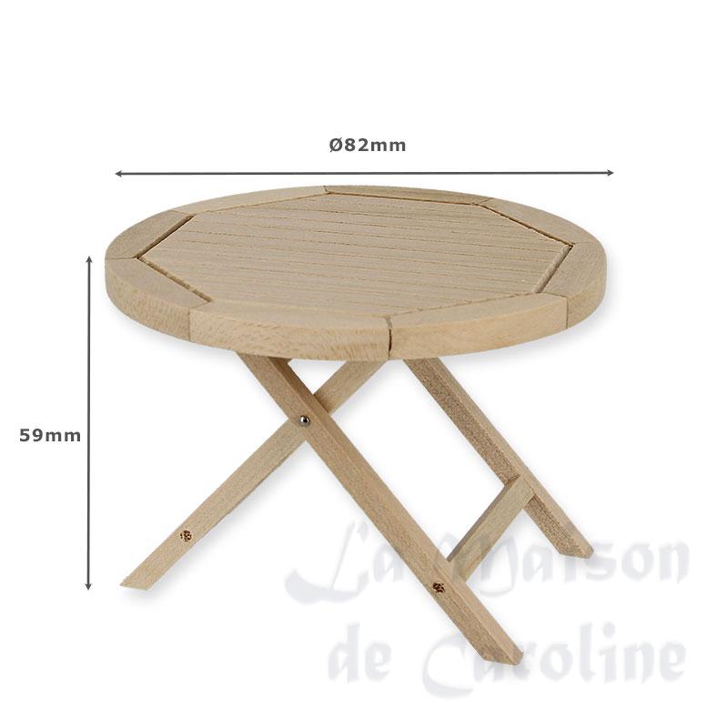 Table de jardin non vernie Bilder 1