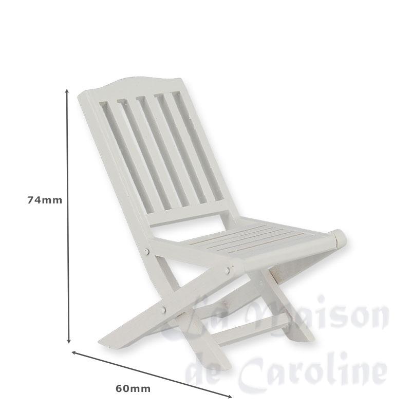 Chaise de jardin blanche Bilder 1