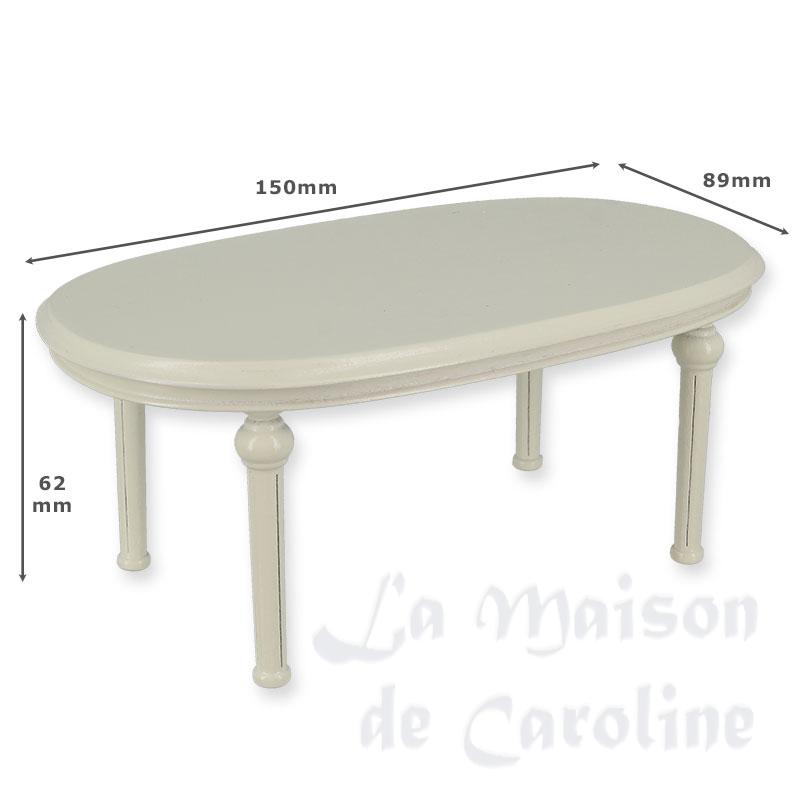 Table ovale Louis XVI ivoire Bilder 1