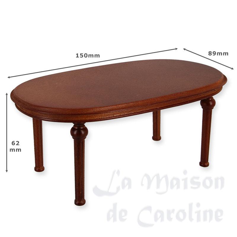 Table ovale Louis XVI merisier Bilder 1