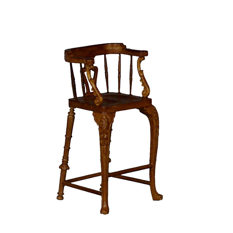 Chaise haute de bar noyer, Meubles de collection Trianon