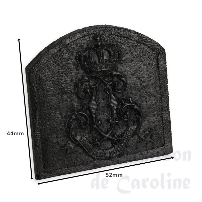 Plaque de chemineeCouronne meuble miniature 1/12 photo 2 Plaque de chemineeCouronne meuble miniature 1/12 photo 2