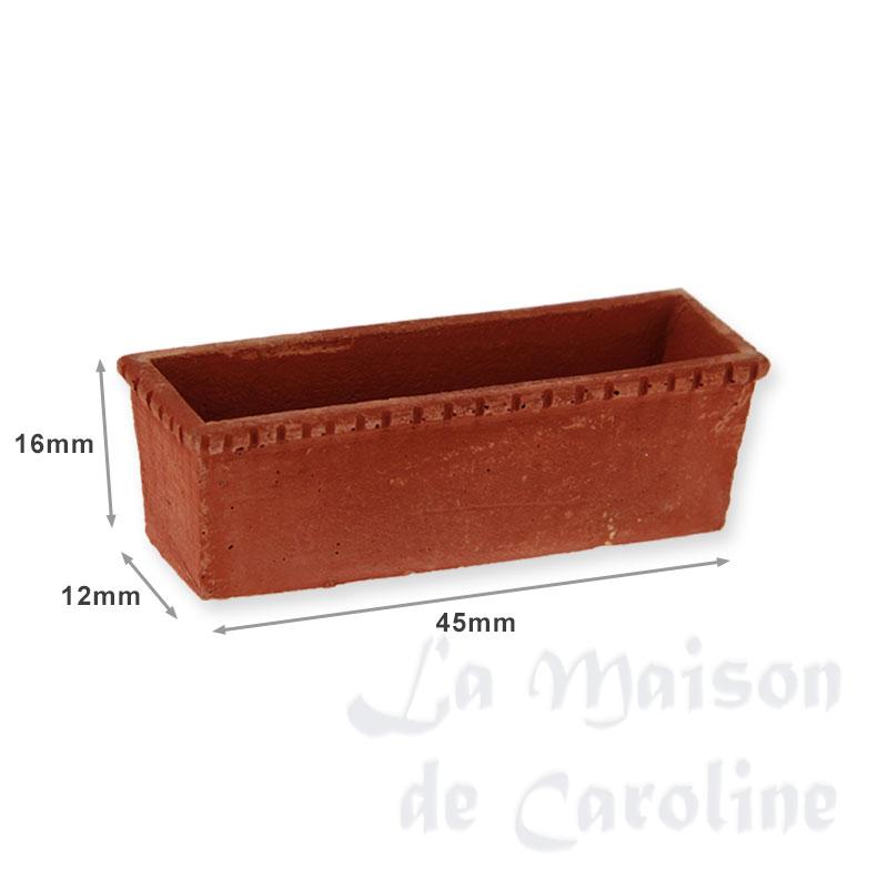 Balconnière terre cuite vide bords cannelés 1/12 photo 2 Balconnière terre cuite vide bords cannelés 1/12 photo 2
