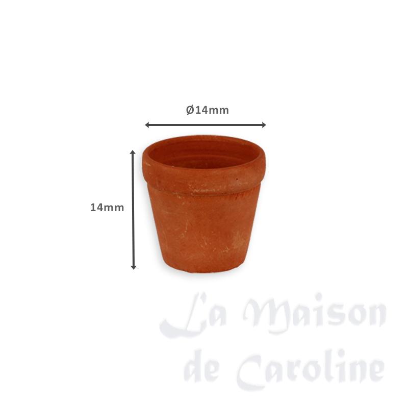 Petit pot de fleur en terre cuite Provence 1/12 photo 2 Petit pot de fleur en terre cuite Provence 1/12 photo 2