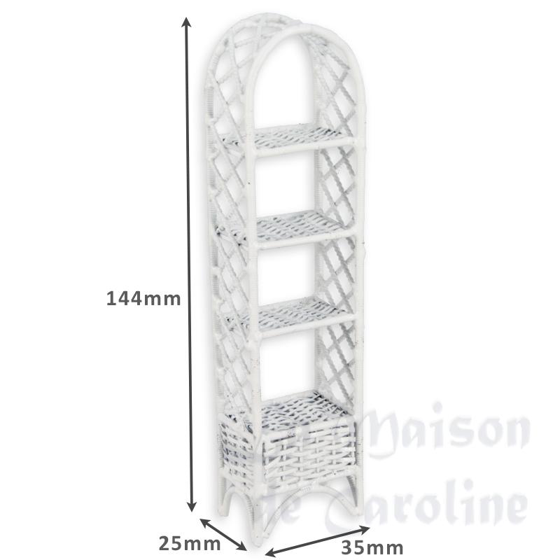 Etagere etroite metal blanc 1/12 photo 2