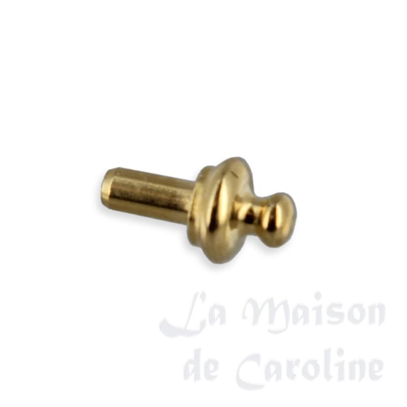 6 Boutons de porte en laiton pour maisons de poupées 1/12 6 Boutons de porte en laiton pour maisons de poupées 1/12