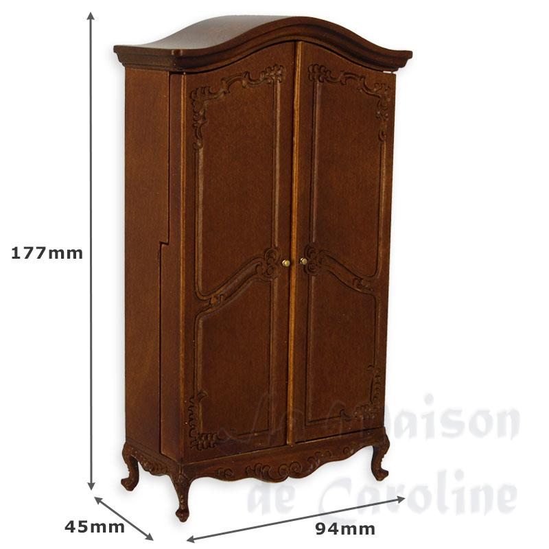 Armoire amenagee noyer - A RECOLLER - meuble de collection Trianon 1/12 photo 2 Armoire amenagee noyer - A RECOLLER - meuble de collection Trianon 1/12 photo 2