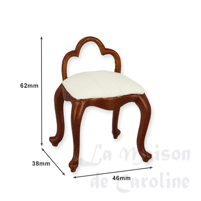 Tabouret Louis XV noyer meuble de collection Trianon 1/12 photo 2