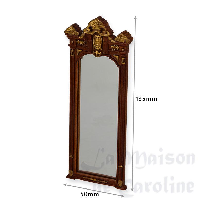 Miroir Empire noyer-or Bilder 1