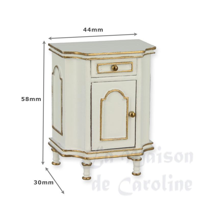 Table de nuit Louis XVI ivoire-or Bilder 1