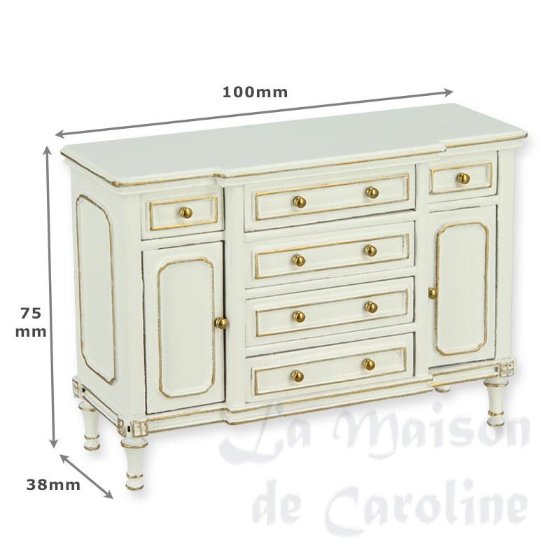 Commode Louis XVI ivoire-or Bilder 1