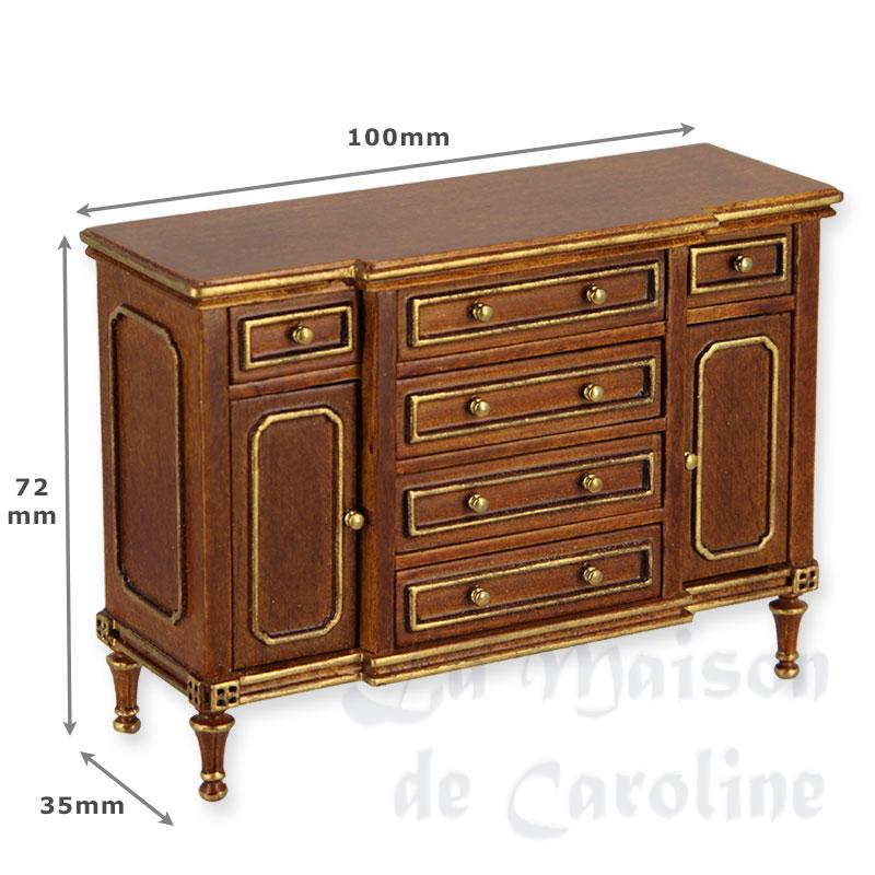 Commode Louis XVI noyer-or Bilder 1