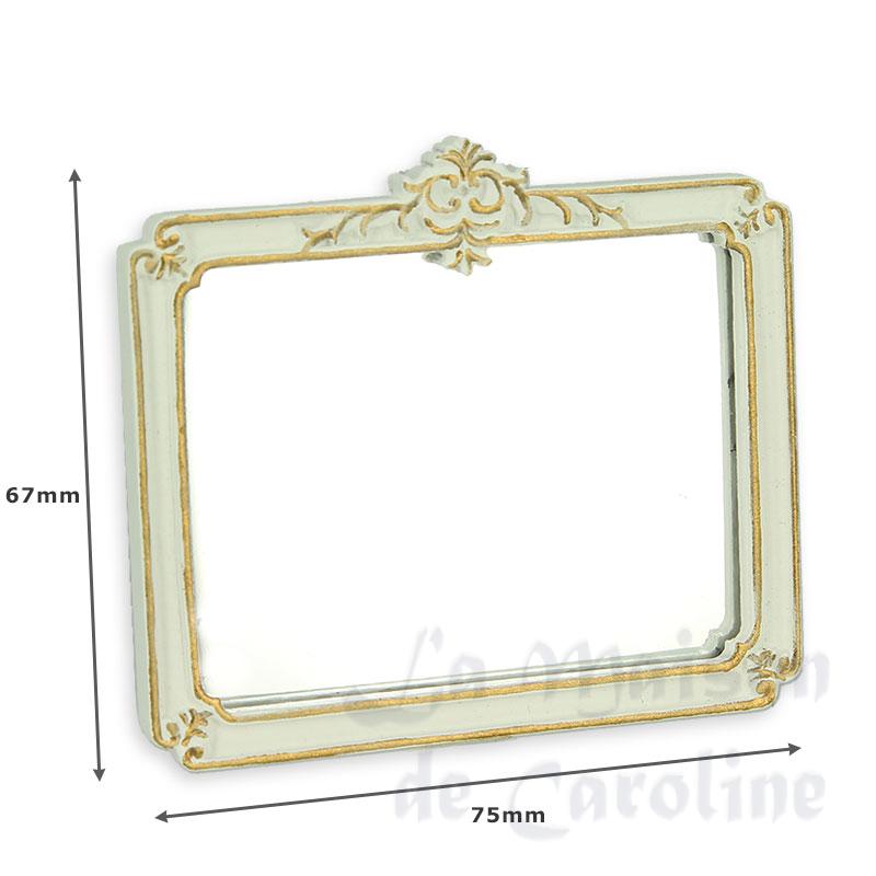 Miroir Louis XVI ivoire-or Bilder 1
