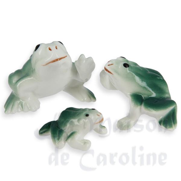 Famille Grenouille 3 pcs 1/12