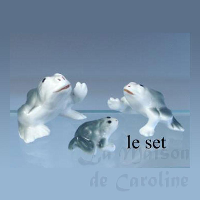 Famille Grenouille 3 pcs 1/12