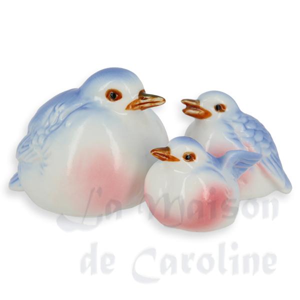Famille Mésange 3 pcs 1/12