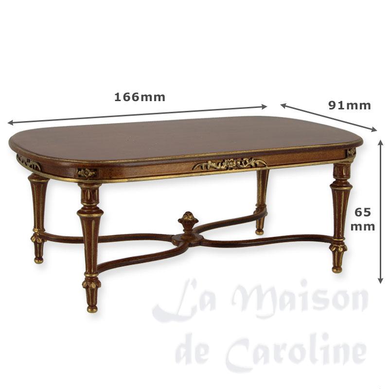 Table ovale Louis XVI noyer-or Bilder 1