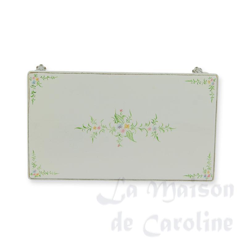 Table rectangulaire L XVI ivoire fleurs Bilder 2