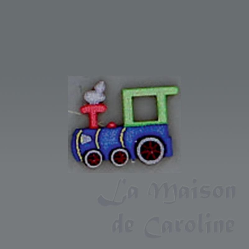 Mini sujet bois Locomotive, Noël