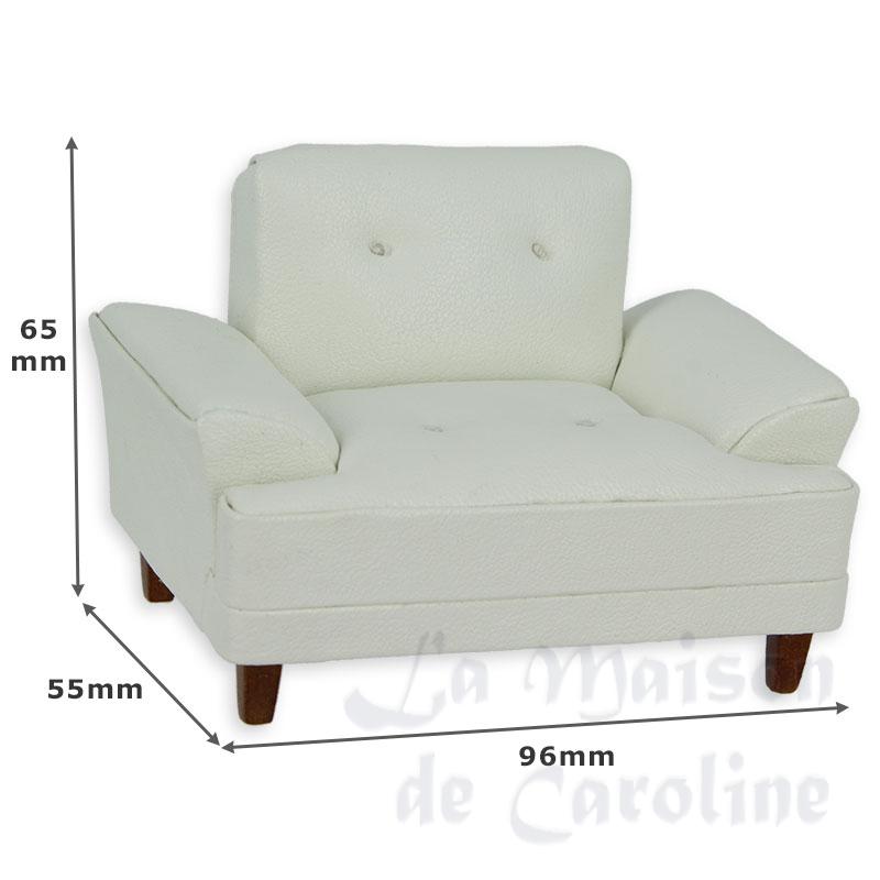 Fauteuil moderne cuir blanc Bilder 1