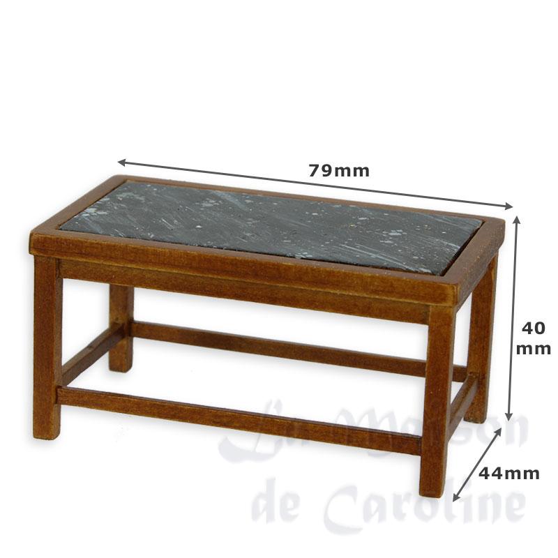 Table basse moderne noyer Bilder 1