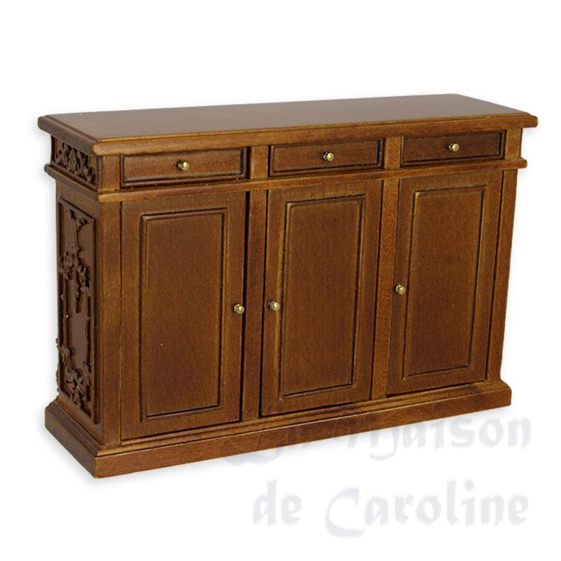 Comptoir de bar noyer meuble de collection Trianon 1/12