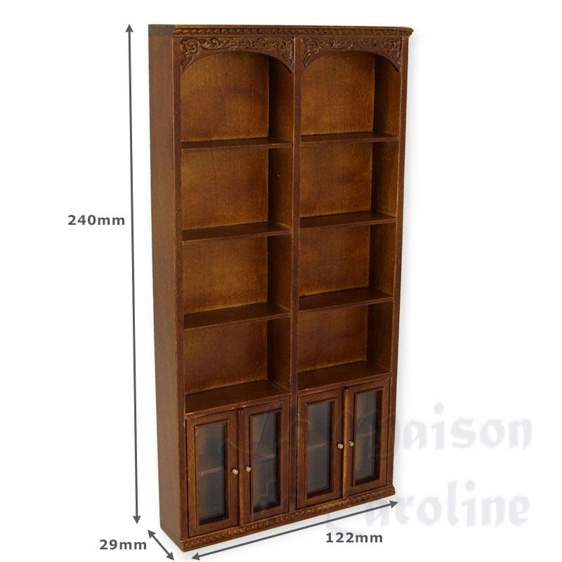 Vitrine de pharmacie double noyer Bilder 1