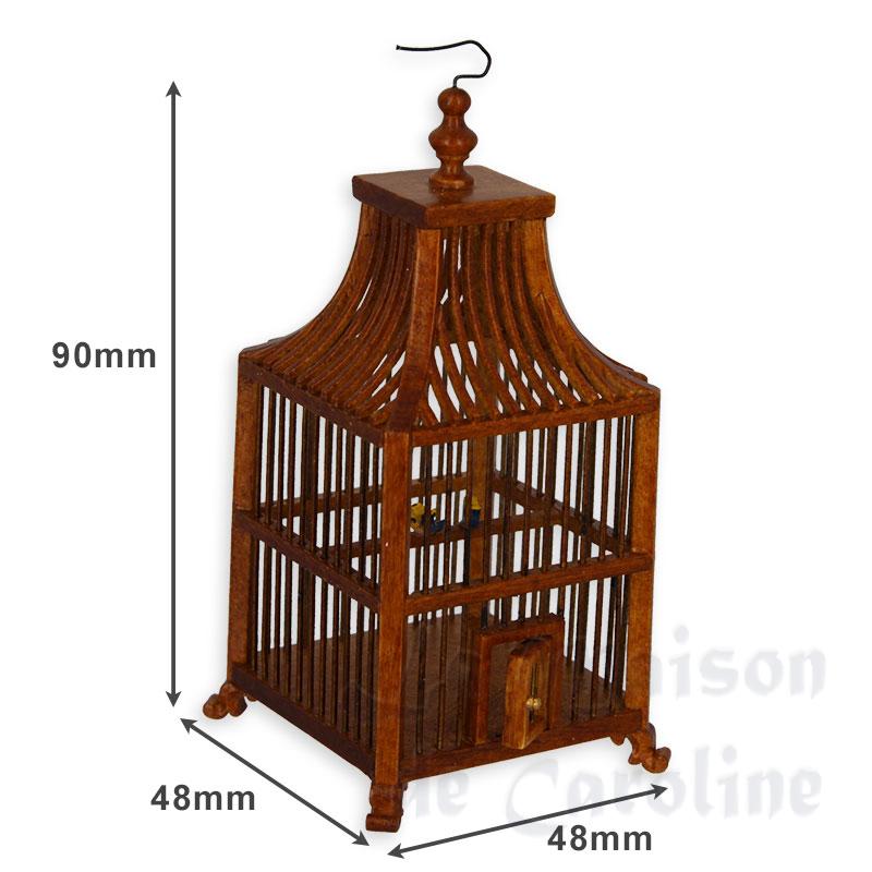 Cage à oiseaux merisier Bilder 1