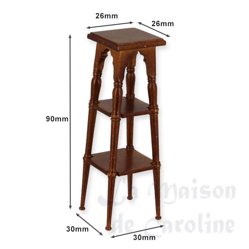 Tabouret haut noyer Bilder 1