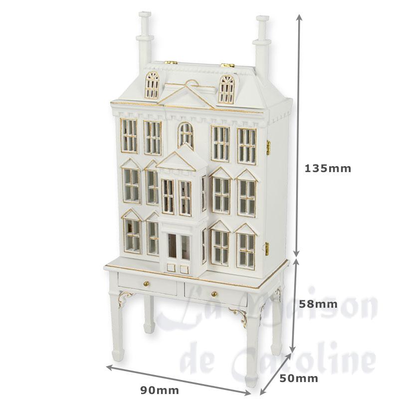 Maison de poupee av table blanc Bilder 1