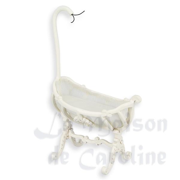 Berceau ancien ivoire meuble de collection Trianon 1/12