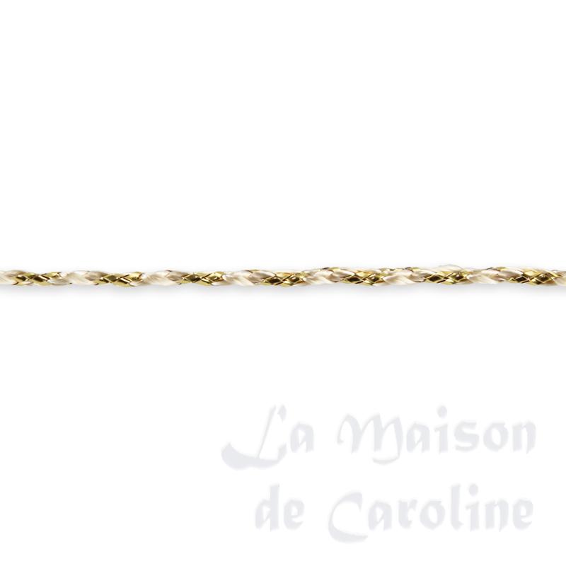 Ruban ficelle doré - 1m pour maisons de poupées 1/12