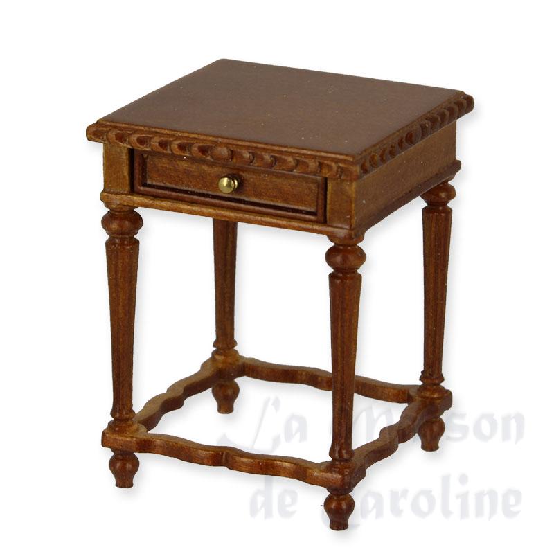 Table d appoint noyer, Meubles de collection Trianon