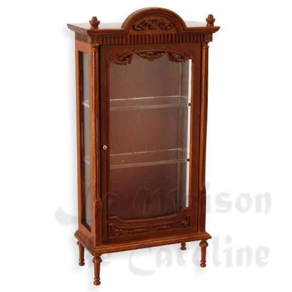 Vitrine Louis XVI noyer meuble de collection Trianon 1/12 Vitrine Louis XVI noyer meuble de collection Trianon 1/12