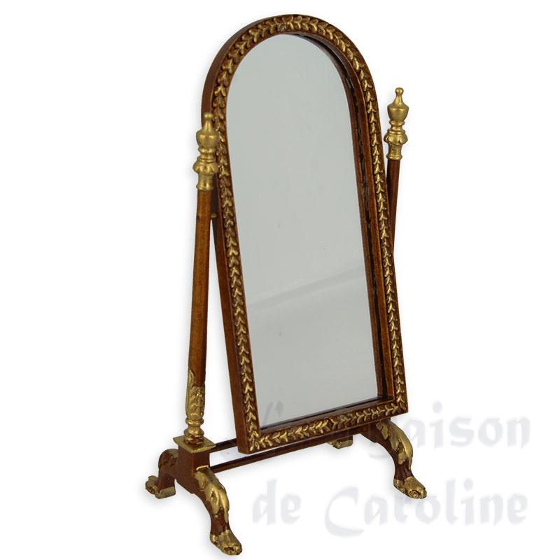 Miroir sur pied style Empire, Meubles de collection Trianon
