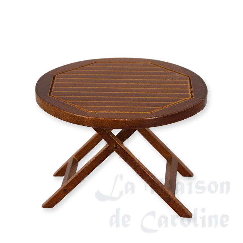 Table de jardin merisier 1/12 Table de jardin merisier 1/12