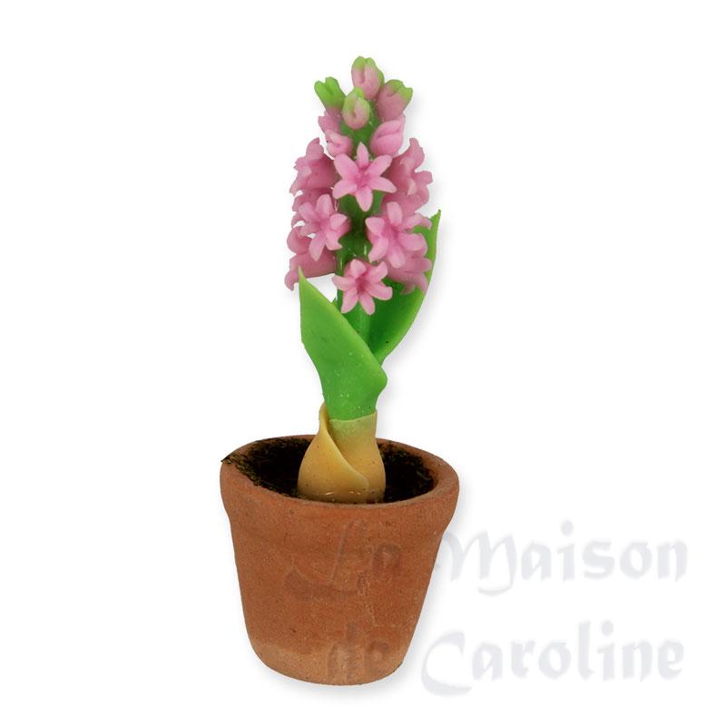 Pot de jacinthe rose, Fleurs et vases, accessoires et miniatures pour  maison de poupées - la-maison-de-caroline.fr