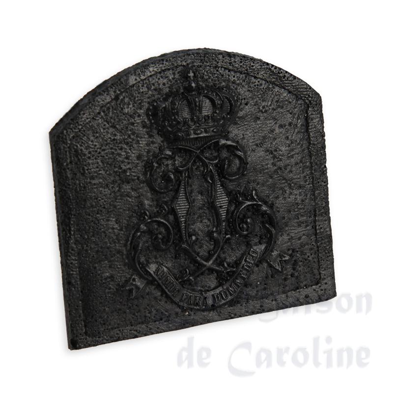 Plaque de chemineeCouronne meuble miniature 1/12