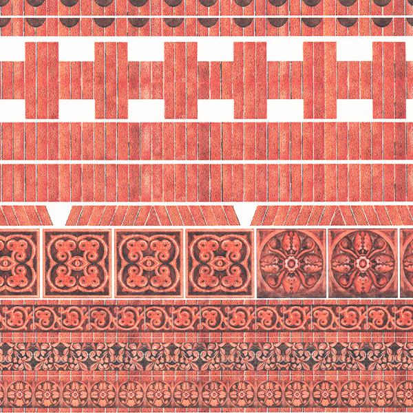 Finitions pour briques 34977 pour maisons de poupées 1/12