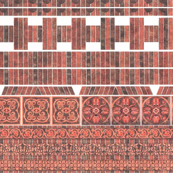 Finitions pour briques 34978 pour maisons de poupées 1/12