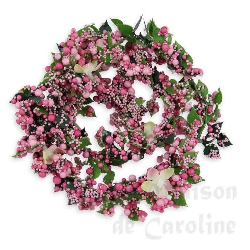 Guirlande de baies roses et fleurettes, Sélection spéciale